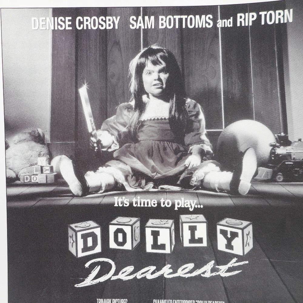 Dolly Dearest VTG 90s Horror Movie Art Poster Ed Gale Actor Doll Halloween Goth